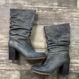 METISSE Beautiful Stylish Gray Leather Women's Boots, Size 8 MADE IN 🇪🇸 SPAIN